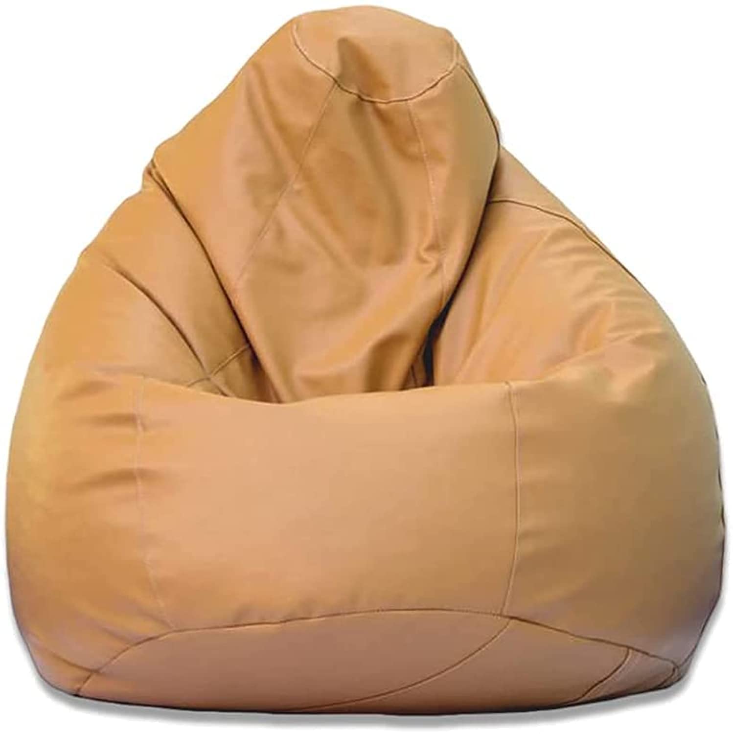 Luxe Decora PVC Bean Bag with Filling (XX-Large, Beige)