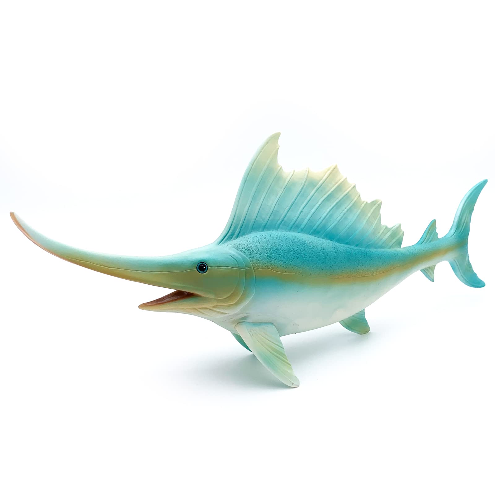 Gemini & Genius Sea Animal Sailfish Action Figure Soft Rubber Swim Bath Toy, Realistic Ocean Swordfish Educational and Role Play Toys for Kids and Collectors (Sailfish)