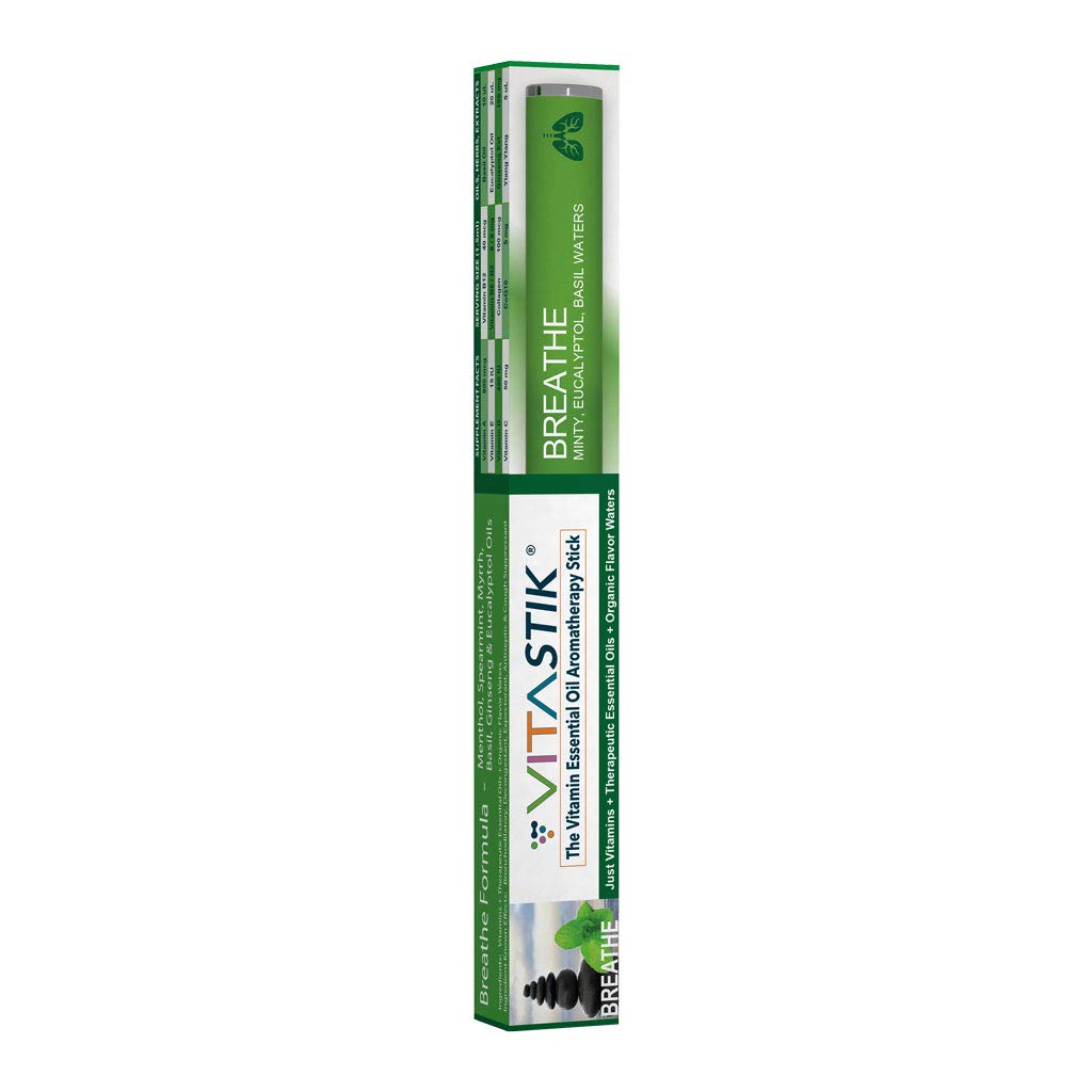 VitaStik The Original - Quit Smoking Aid - BREATHE FORMULA with Ginseng, B12, Eucaluptus, Spearmint Menthol