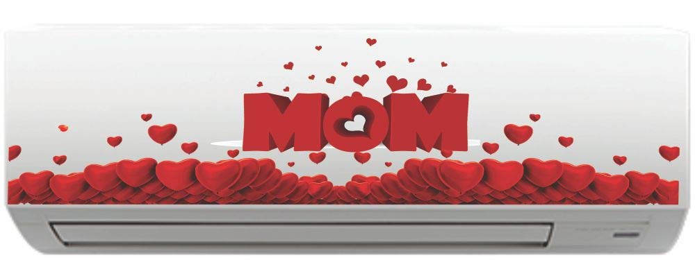 Meetcute™ Mom Heart shape Wall AC Sticker Sticker, Split Ac Stickers ,Air Conditioner Sticker