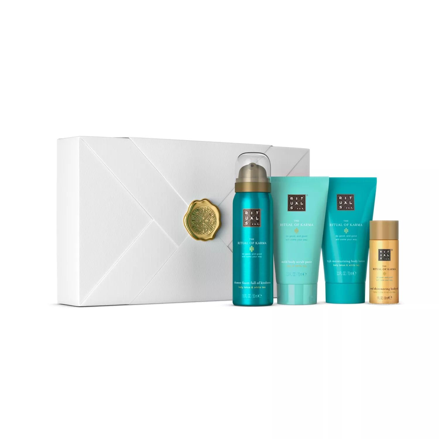 RITUALS Gift Set from The Ritual of Karma, Small - with Summery Holy Lotus & White Tea - Hydrating, Cooling Properties, 2021