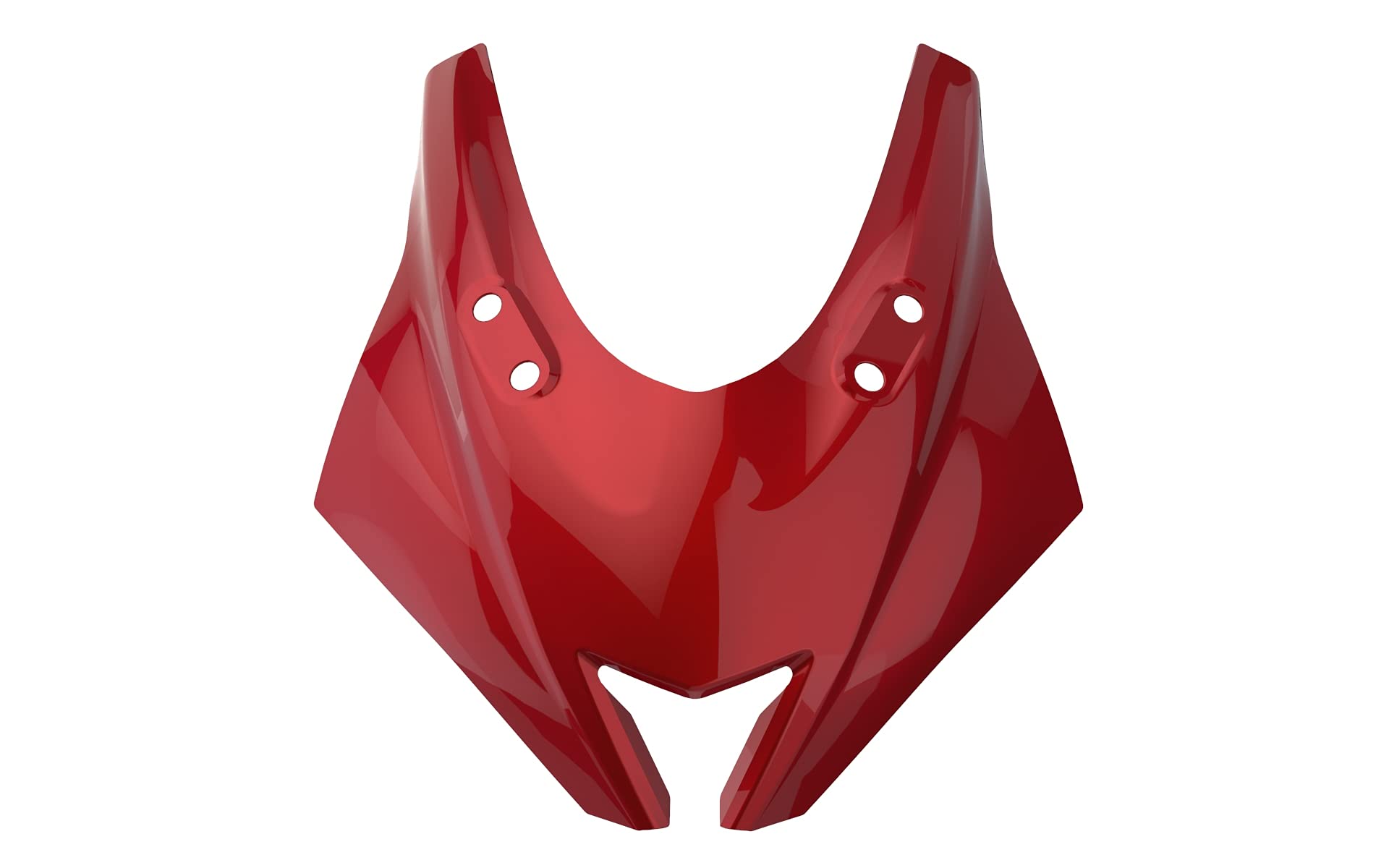 Saiga Parts Razor Headlight Mask for Yamaha R15 V3 (Red, Type-2)