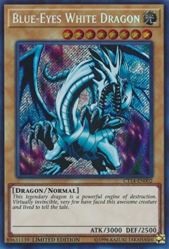 Blue-Eyes White Dragon - CT14-EN002 - Secret Rare - Limited Edition - 2017 Mega-Tins Promos (Limited Edition)