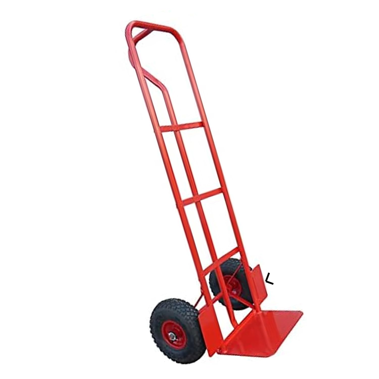 Sack Truck Trolley with Pneumatic Tyres 600Ibs, Trolley On Wheels With Large Toe Plate, Tyre Protection Plate, Heavy Duty Hand Truck Multi Purpose Barrow Sack Hand Truck