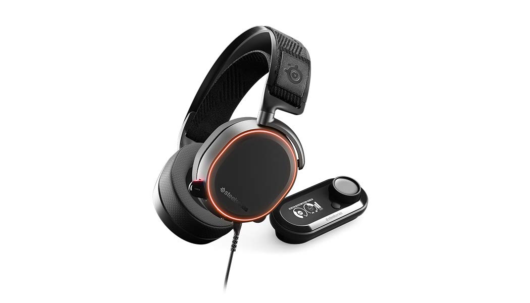 SteelSeries Arctis Pro + GameDAC Wired Gaming Headset - Certified Hi-Res Audio - Dedicated DAC and Amp - for PS5/PS4 and PC - Black