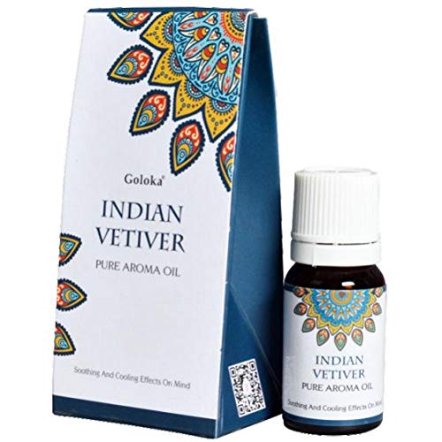 Goloka Indian Vetiver Aroma Oil 10ml