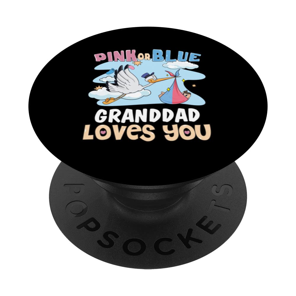 Pink or Blue Granddad Loves You Best Grandpa Ever Granmps PopSockets Swappable PopGrip