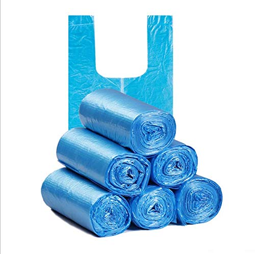 Aminery Grocery Trash Plastic Bag Organizer (45x65cm/17.7x25.6in) Blue