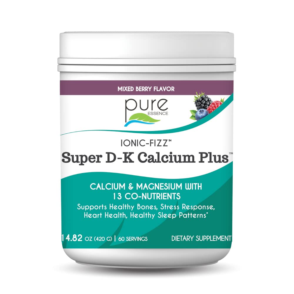 PURE ESSENCE LABS Ionic-Fizz Super D-K Calcium Plus (Mixed Berry, 14.82 106708)