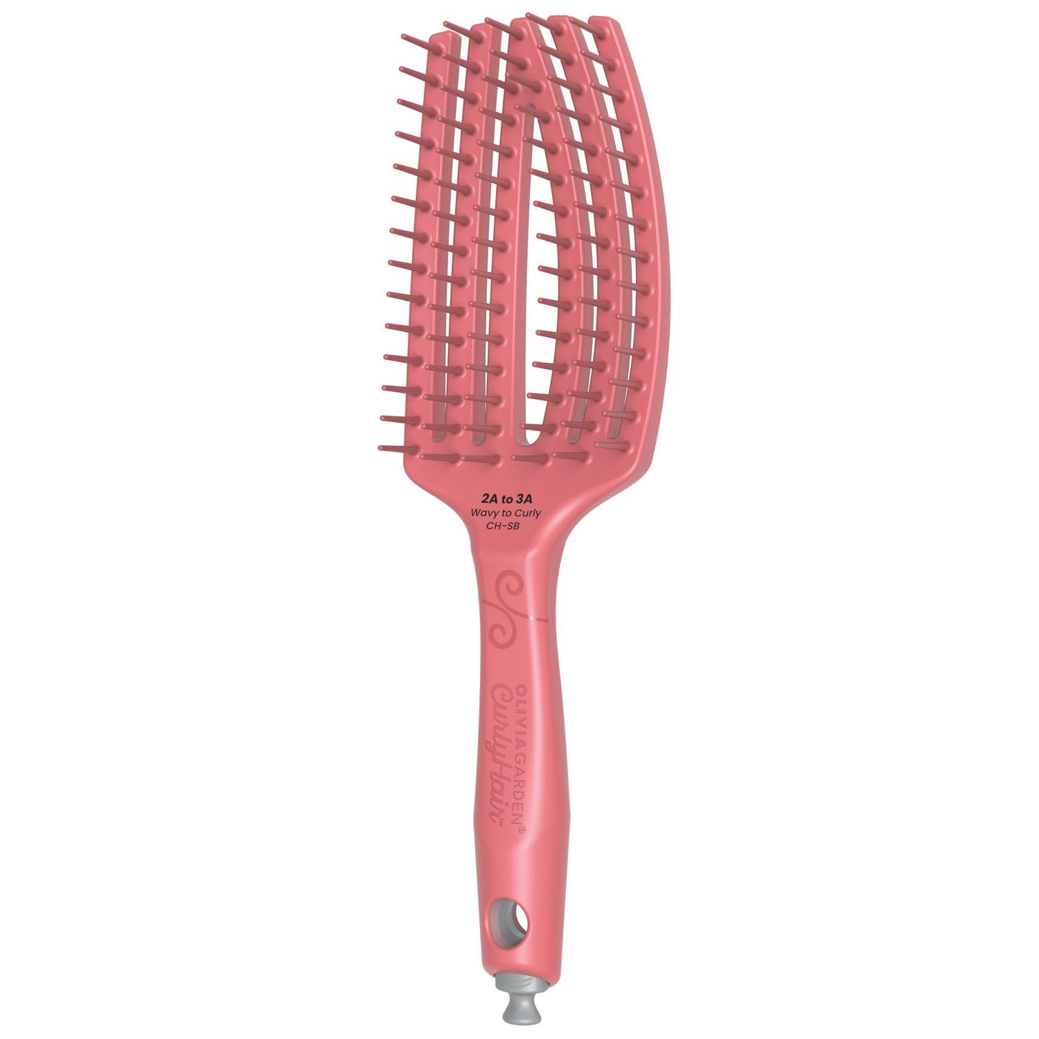 Olivia GardenCurlyHair Brush & Comb Collection for Curly Hair - Single, Dual, Wide Bristles & Pick Comb