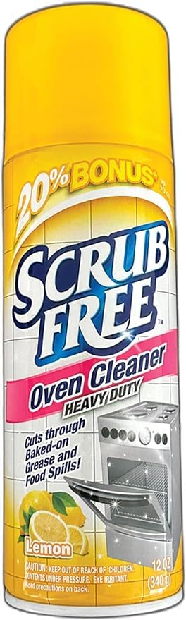 All in OneBest oven cleaner heavy duty Scrub Free - Lemon Scent - 2 pack 12oz - Oven Cleaner 20% Bonus - Best Oven Cleaner - Oven and Stove Cleaner