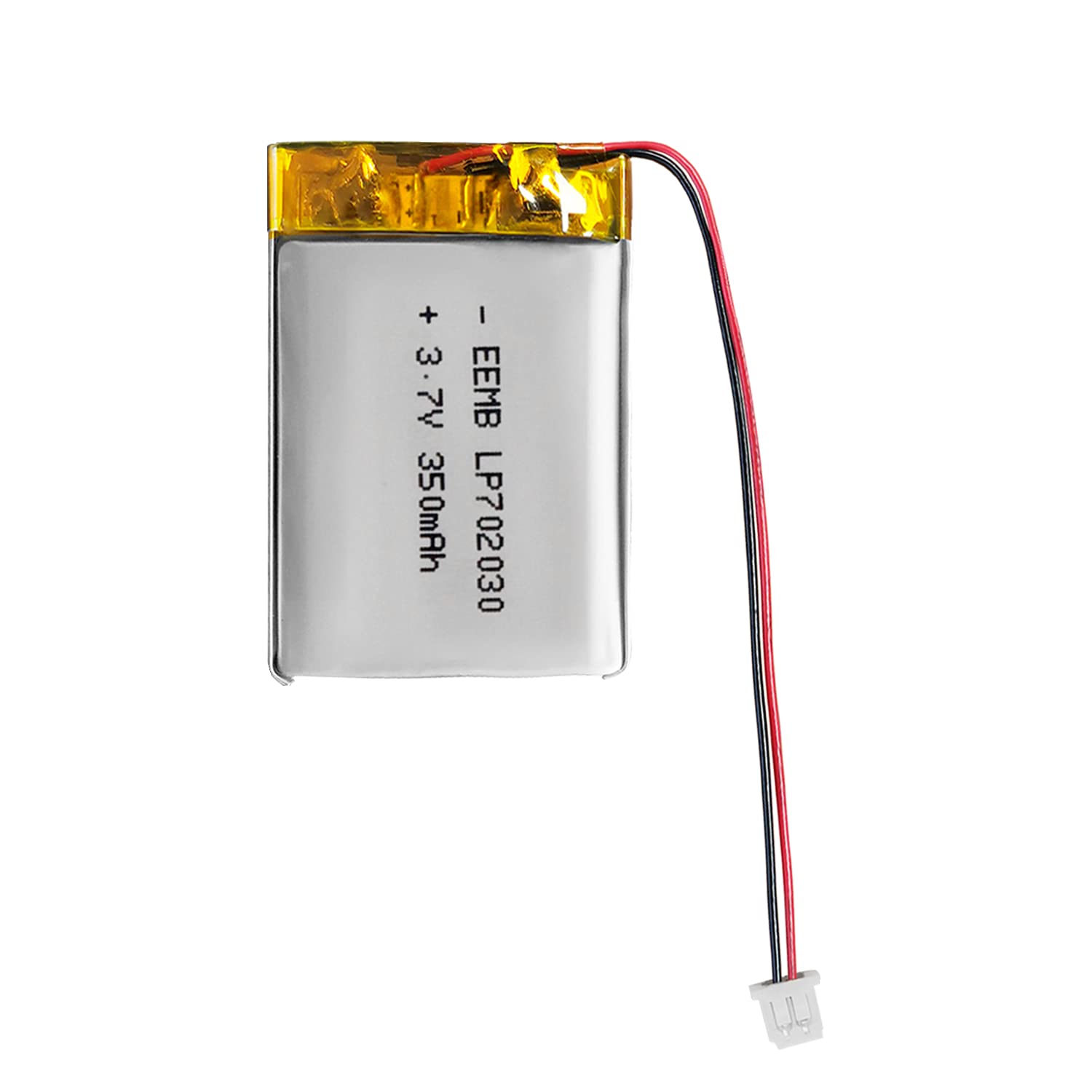 EEMB 3.7V 350mAh 702030 Lipo Battery Lithium Polymer ion Battery Rechargeable Lithium ion Polymer Battery with JST Connector