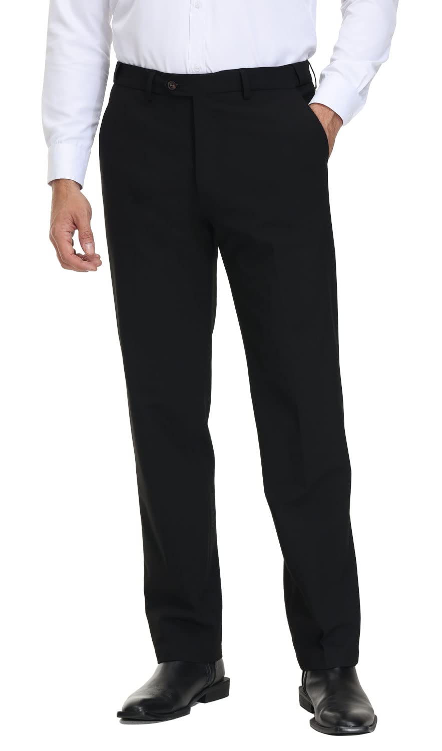 SoojunMen's Modern Fit Expandable Waist Premium Comfort Dress Pant