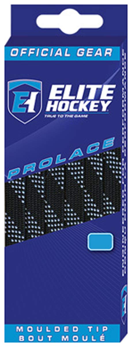 Elite HockeyProlace, Non-Waxed Molded Tip Ice Hockey Skate Laces, One Pair (Color Choice)