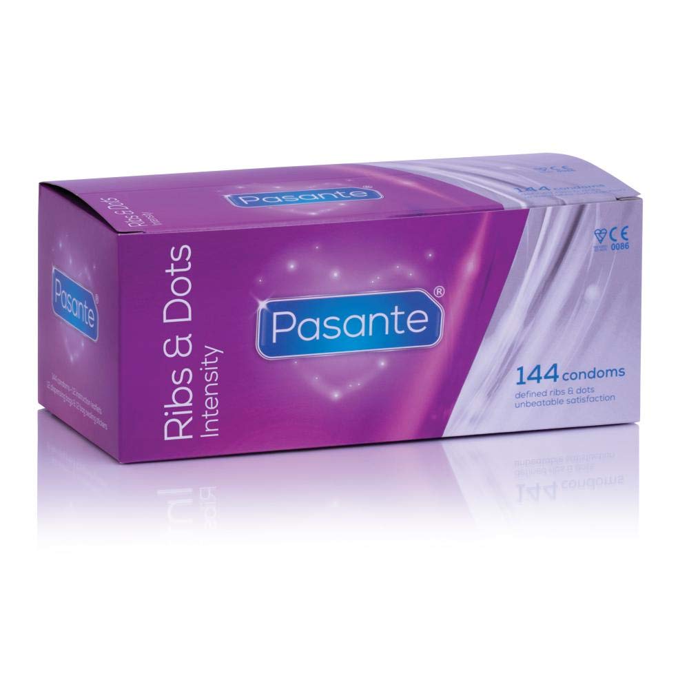 Pasante Ribs & Dots (Intensity) Condoms - Pack of 144