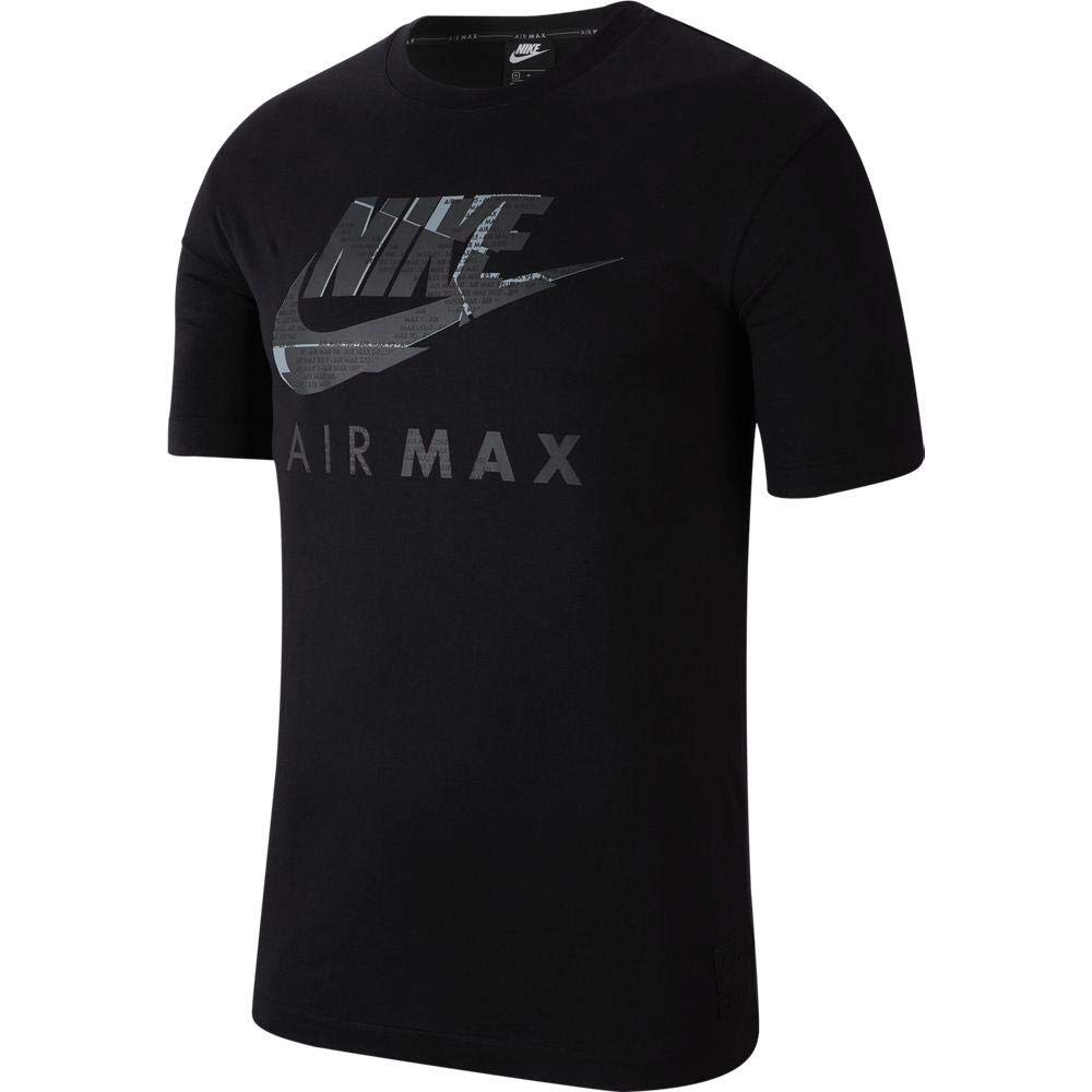 NIKEMen's NSW Air Max T-Shirt, Regular Fit, 100% Cotton, Pull On, Crew Neck, Short Sleeve, Multiple Colors, US Size