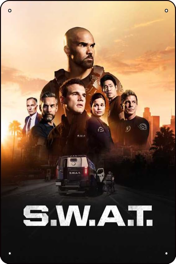 S.W.A.T. (2017) Show Poster Vintage Retro Metal Sign 8x12 Inch Man Cave Home Wall Decor