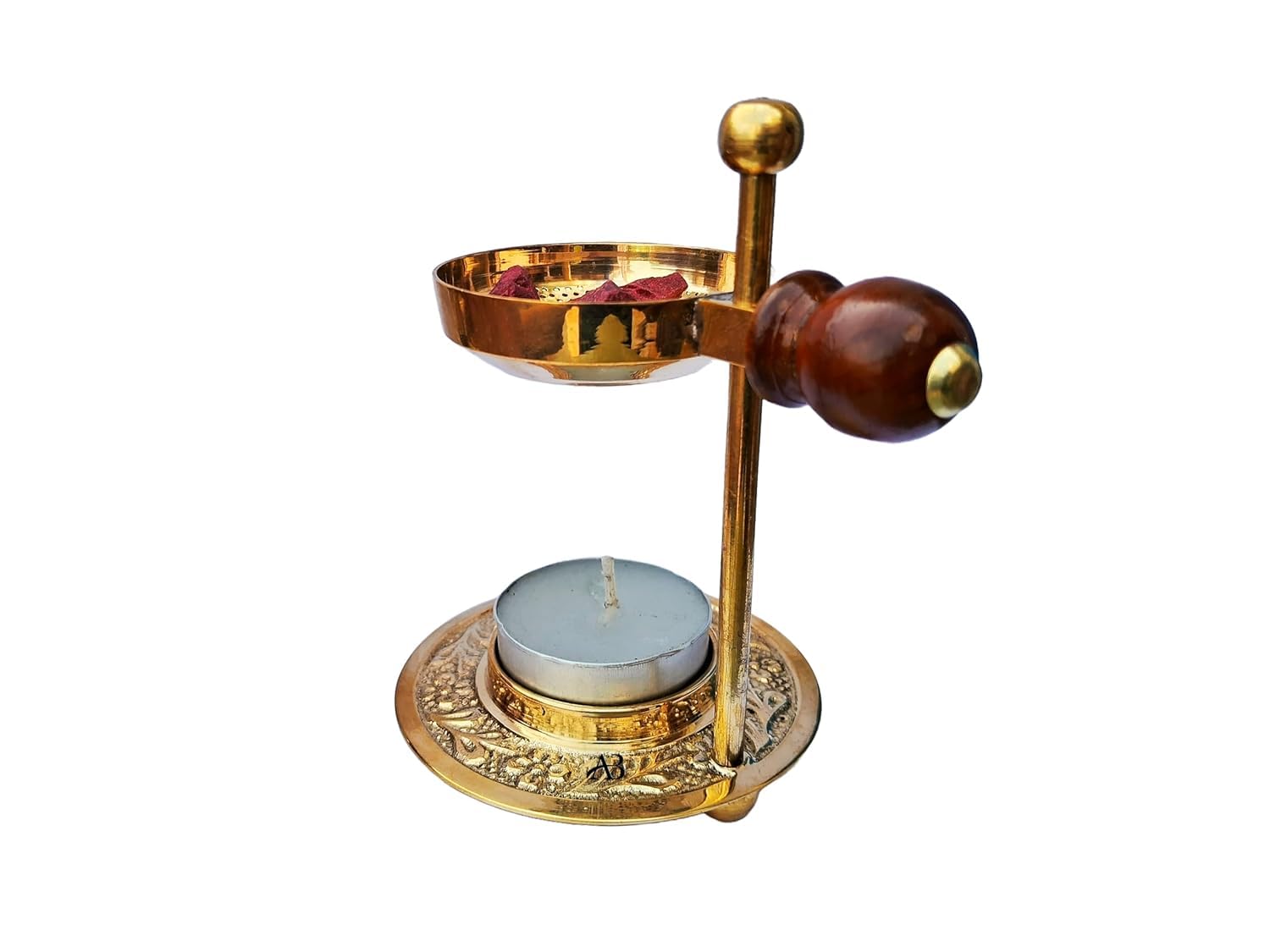 Incense Resin Burner Stand Dhoop Dhuni Burner Sambrani Dhoop for Home & Temple Prayer