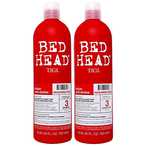 Bed Headby TIGI Urban Antidotes Resurrection Shampoo and Conditioner for Damaged Hair 25.36 fl oz 2 count