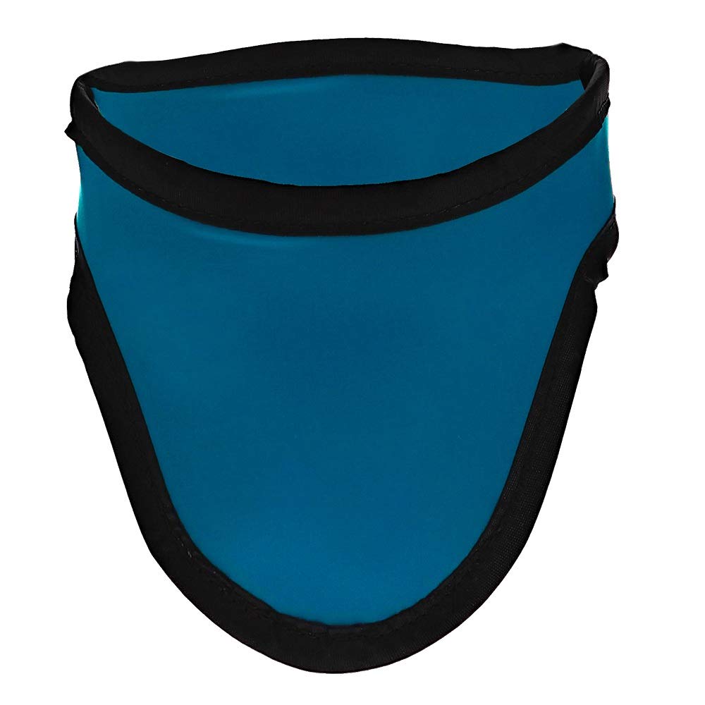 ATTENUTECH Thyroid Shield/Collar with PVC Easy Clean Color Cyan .50mm PB Light Weight Radiation Protection