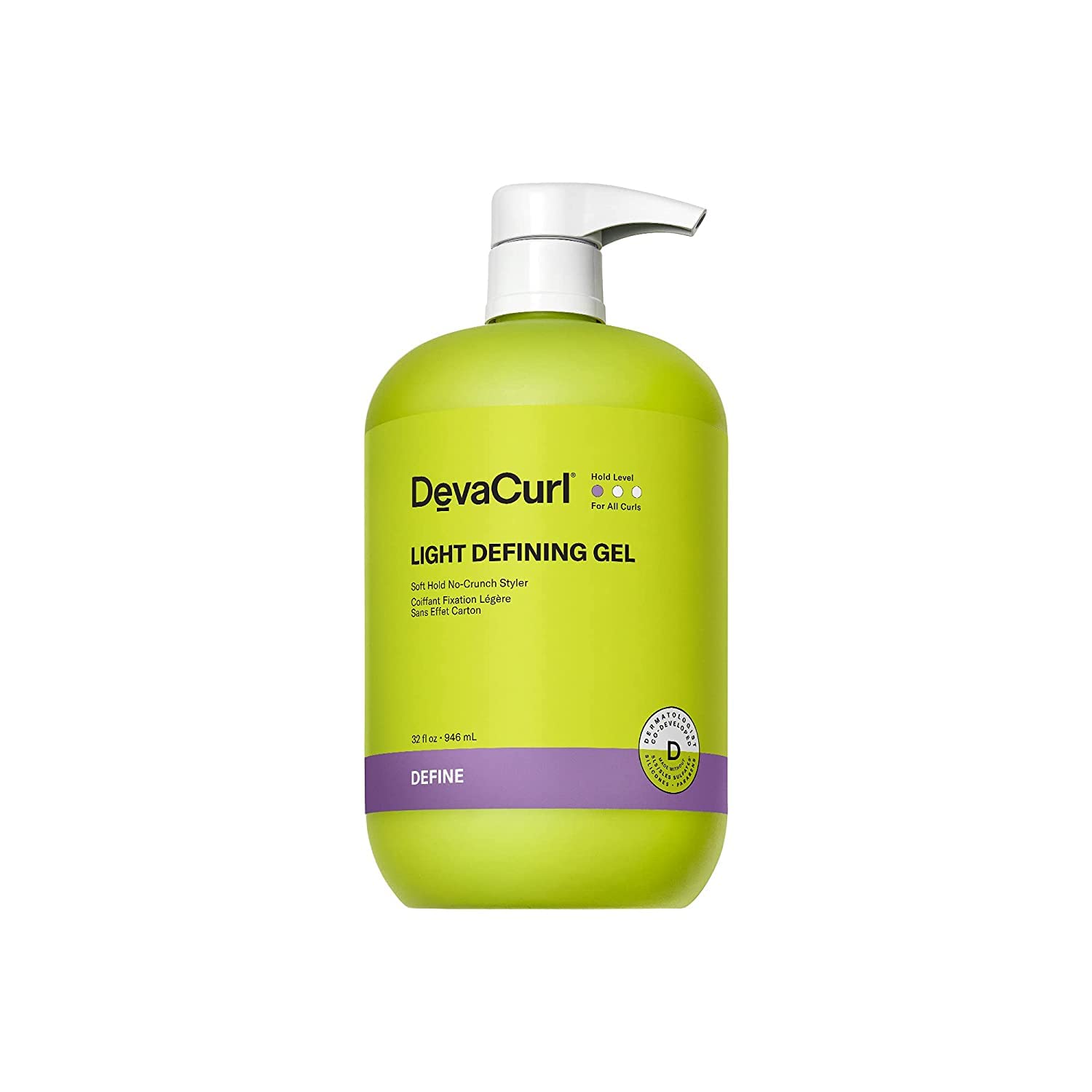 DevaCurl Light Defining Gel Soft Hold No-Crunch Styler | Non-Flaking Formula | Brings Natural Texture | All Curl Types