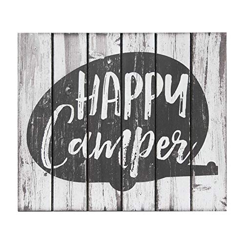 Sunbelt Gifts Lodge Happy Camper Wood Wall Décor, Multi