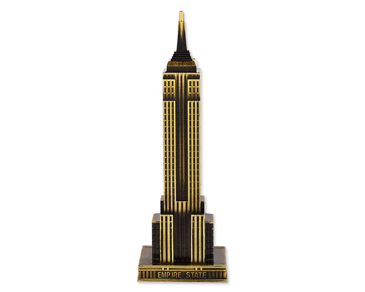 SCSpecial Empire State Building Statue 18 Centimeters New York City Souvenirs Gifts for Friends Zinc Alloy Empire State Building Figurine for Home Decor