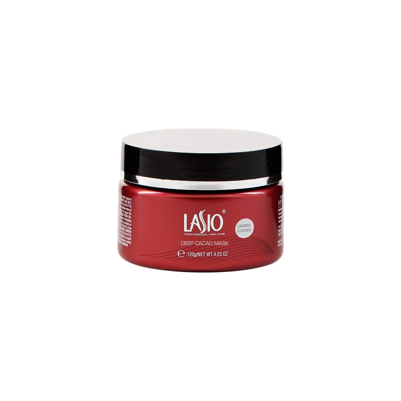 LasioHYPERSILK Cacao Mask with Keratin, Jojoba, Coconut, and Avocado Oils - Moisture and Repair for Thick, Wavy, Curly, Dry, or Damaged Hair - Restores Strength, Elasticity Shine - 4.23 Fl. Oz.