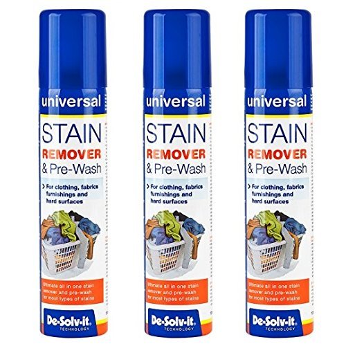 3 x De-Solv-it® Desolvit Stain Remover & Pre-Wash Spray 100ml for Clothing, Favrics, Furnishings and Hard Surface