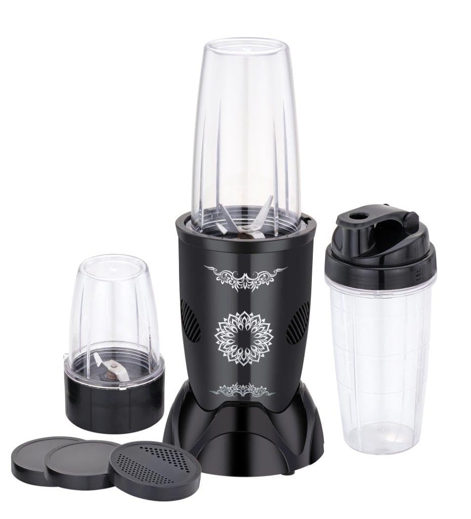 SOWBAGHYA Twister Bullet Mixer | Powerful 450W Motor | Perfect for Smoothies, Juices & Chutnies | 3 Jars, 2 Blades | Black