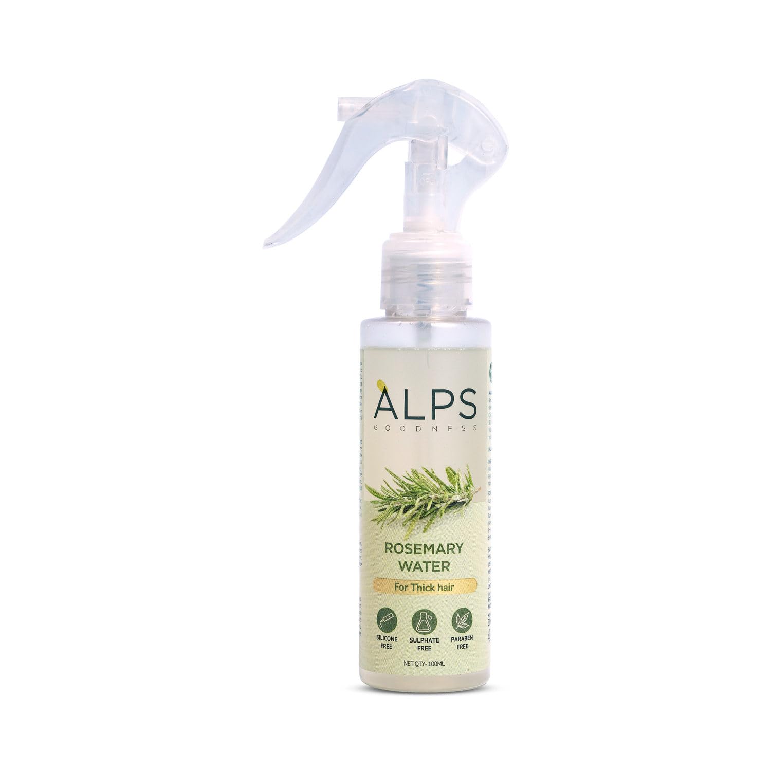 Alps Goodness Rosemary Hair Growth Spray, 100 ml, Reduces Hair Fall, Strengthens Hair, Adds Shine, Suitable for All Hair Types