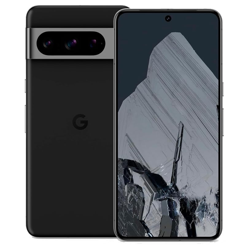 Google Pixel 8 Pro 5G | Unlocked Dual SIM (nano-SIM, eSIM) | 6.7-inch Android Smartphone (128GB + 12GB RAM, Obsidian)