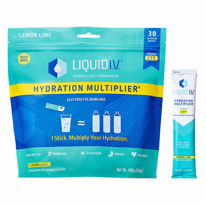 Lemon Lime Liquid I.V, Hydration Multiplier (30 Count)