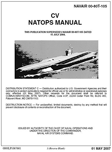 Cover of CV NATOPS Manual-20 Inch By 30 Inch Laminated Poster With Bright Colors And Vivid Imagery-Fits Perfectly In Many Attractive Frames