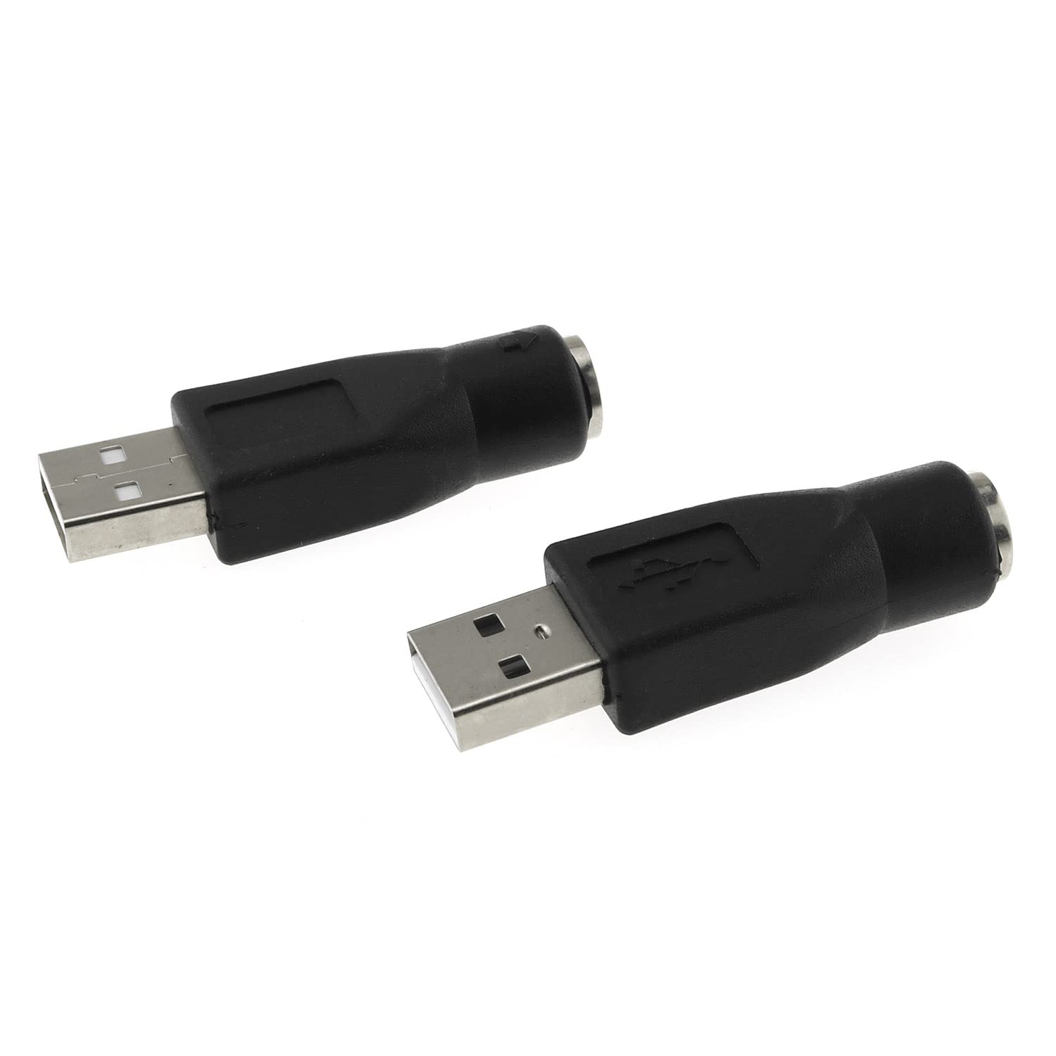 DGZZI USB to PS2 Adapter 2PCS Black PS/2 Female to USB Male Converter Adapter for Mouse and Keyboard