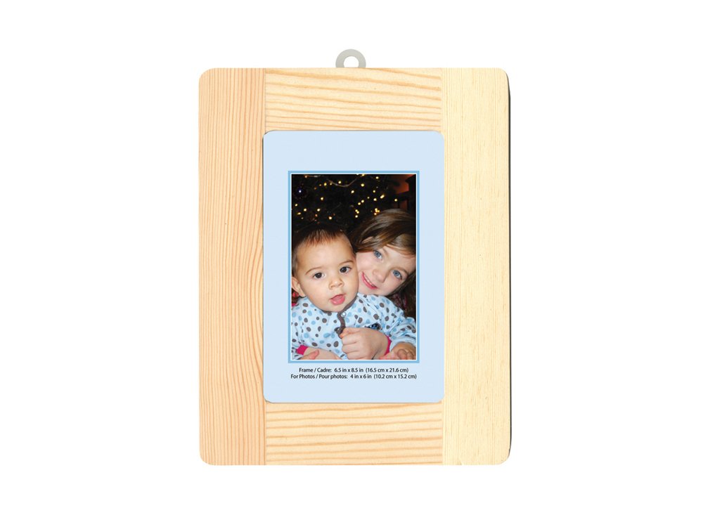 Multicraft ImportsNatural Pine Photo Frame, 6.5 by 8.5-Inch