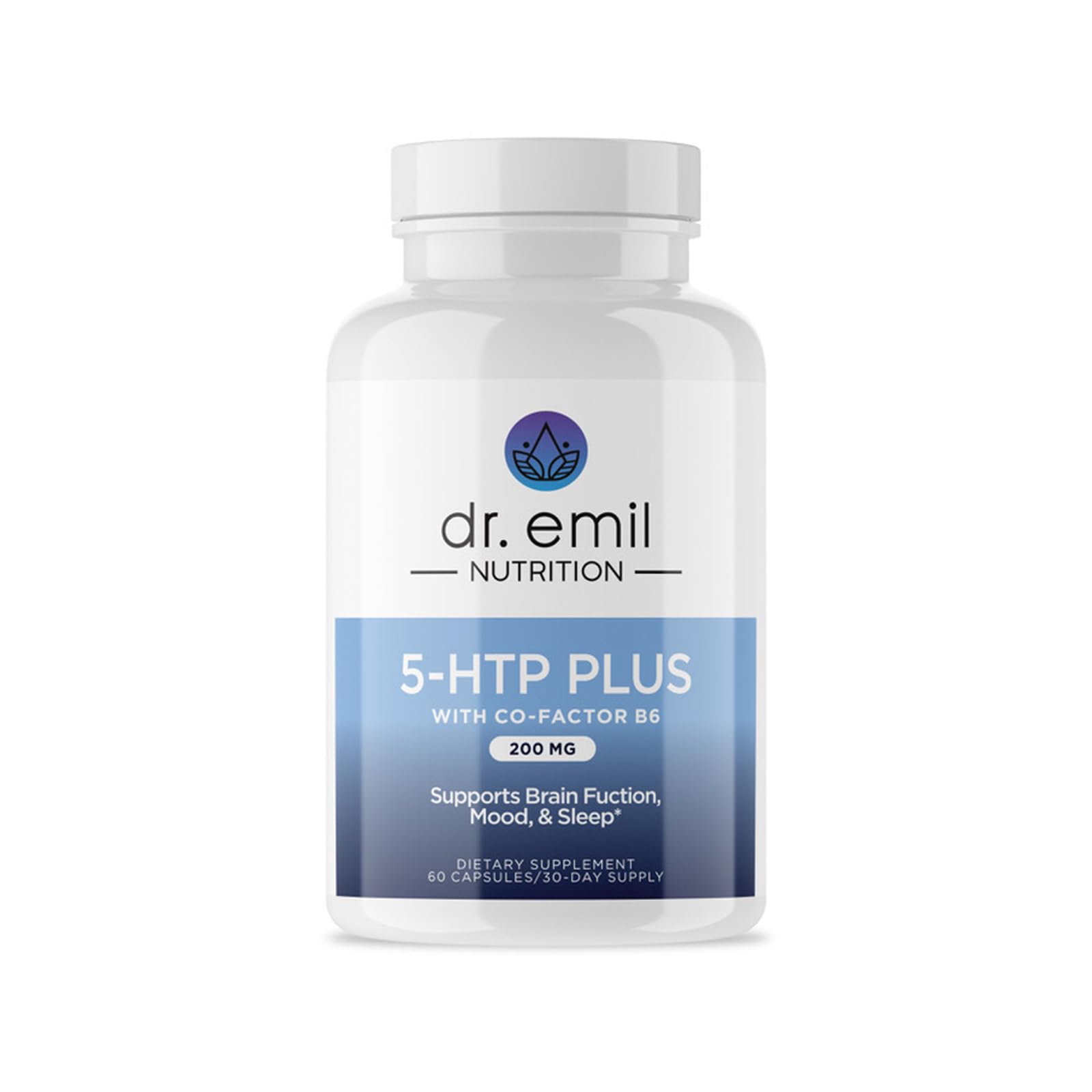 DR. EMIL NUTRITION 200 MG 5-HTP Plus with SAM-e to Maintain Normal Healthy Sleep and Create a Sense of Wellbeing - 5HTP Supplement with Vitamin B6-60 Vegan Capsules, 30 Servings