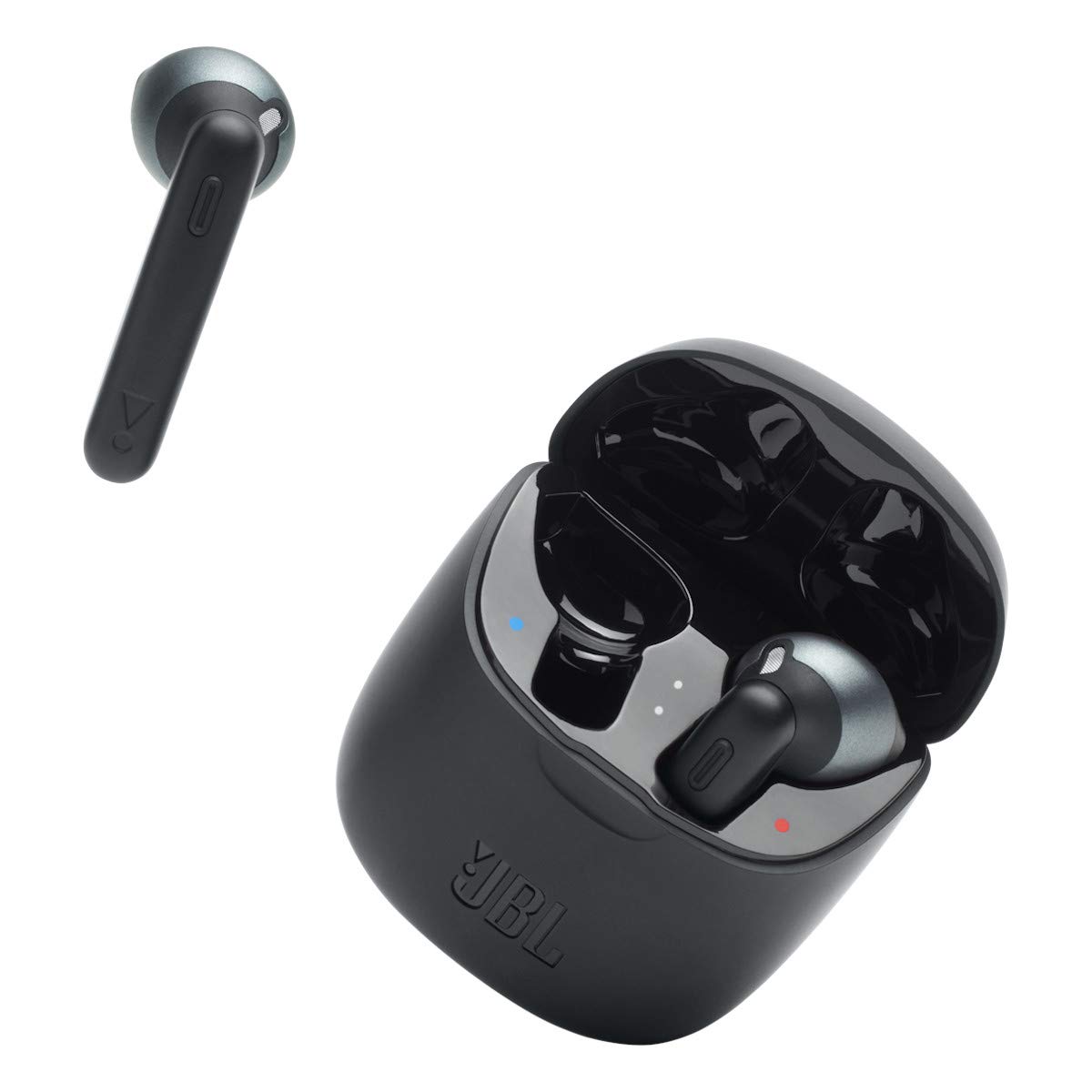 JBL Tune 225TWS True Wireless Earbud Headphones - Pure Bass Sound, Bluetooth, 25H Battery, Dual Connect, Native Voice Assistant (Black)