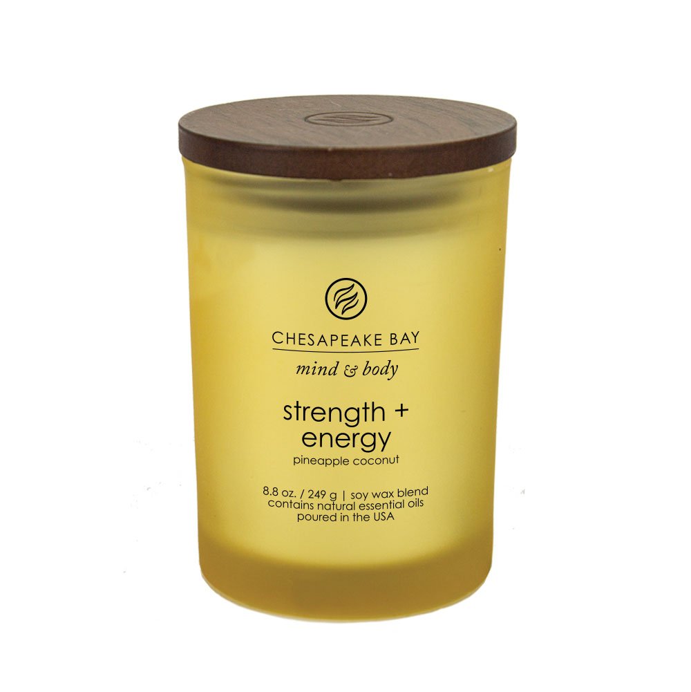 Chesapeake Bay CandleChesapeake Bay Candle Scented Candle, Strength + Energy (Pineapple Coconut), Medium, Home Décor