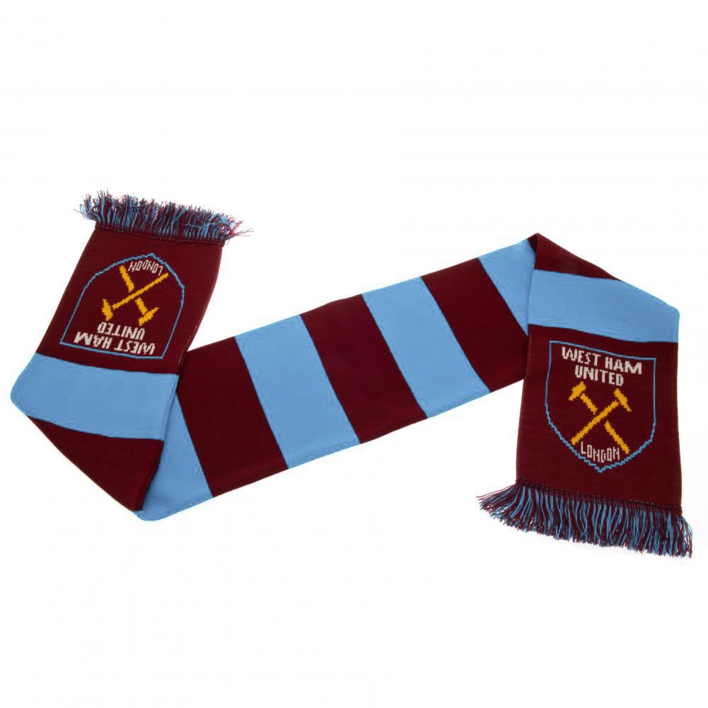 West Ham United FCWest Ham United Official Crest Bar Scarf