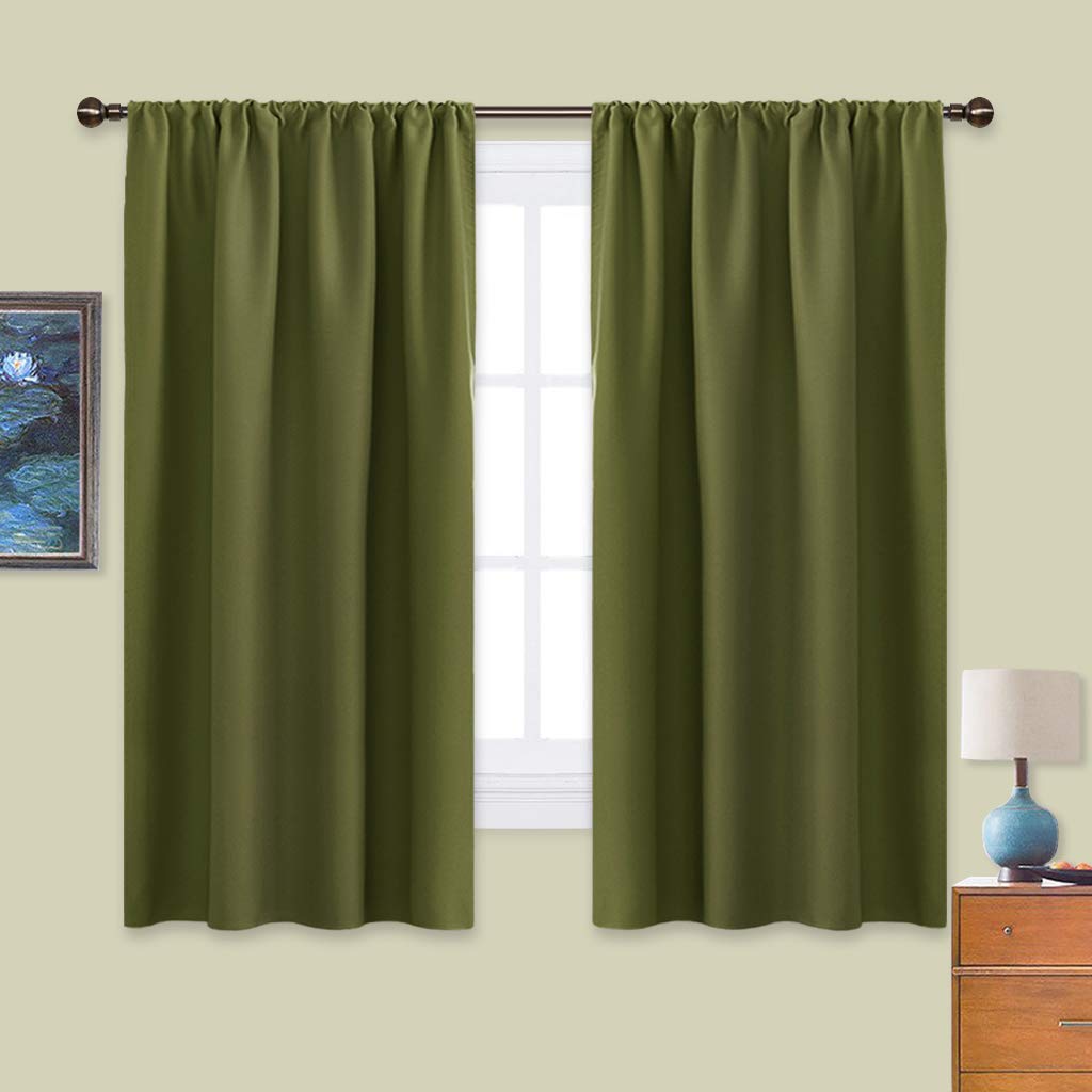 Sage green bedroom curtains