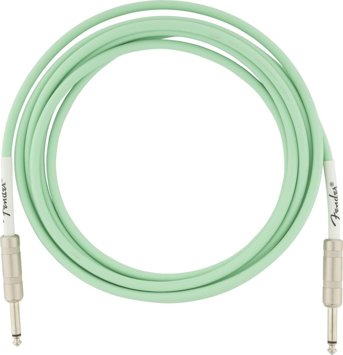 Fender Original Series Instrument Cable, for Electric and Bass Guitar, 10ft / 3m, Straight/Straight, Surf Green