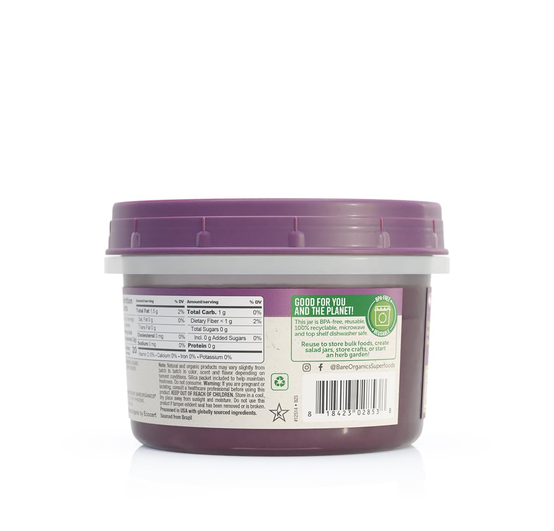 BareOrganics Raw Organic Acai Berry Powder