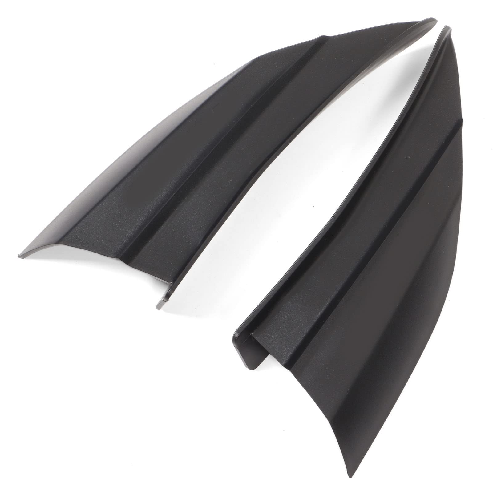 Motorcycle Winglet, Colorfast Anti Scratch Rugged Aerodynamic Wing Reliable Wear Resistant for Motorbike Glossy Black