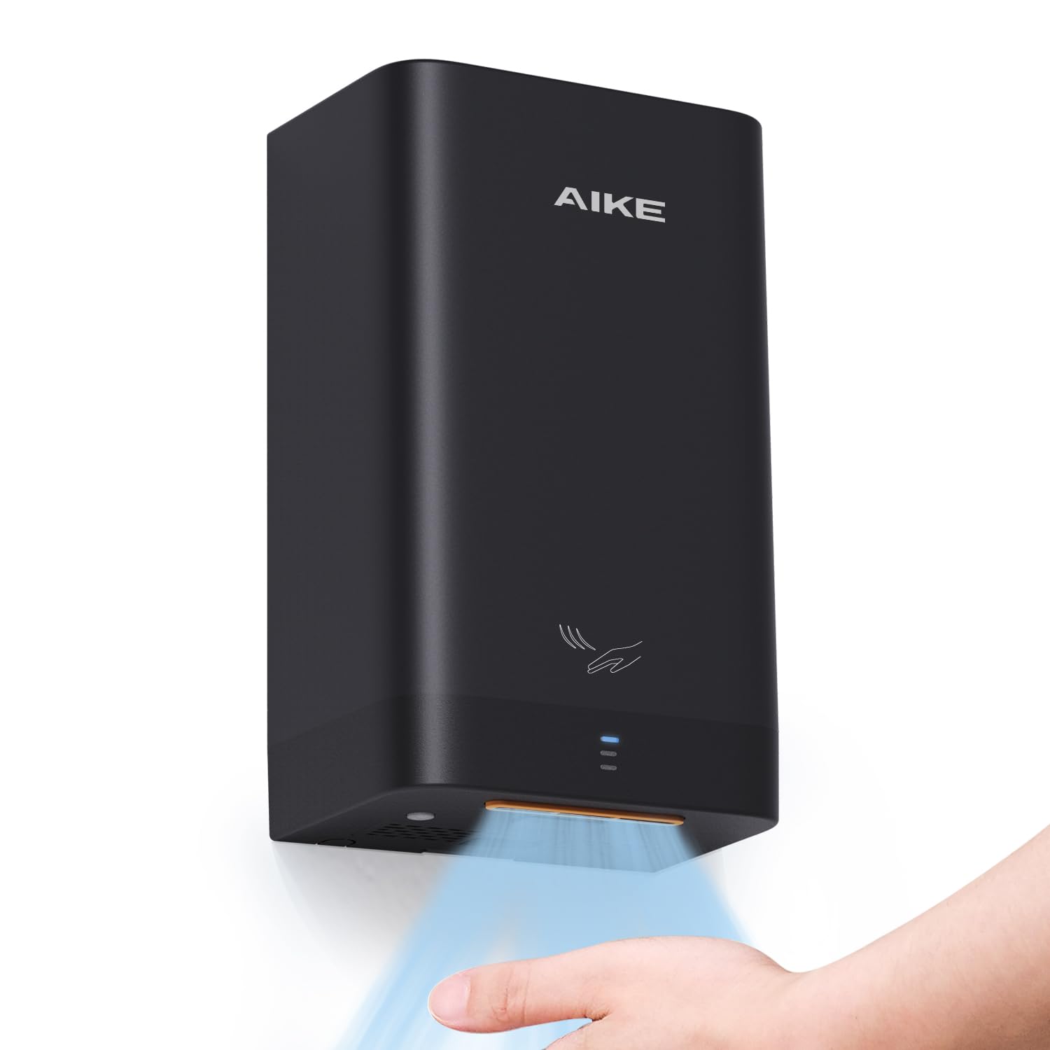 AIKE ADA Compliant Hand Dryer Surface Mount Hard Wired Design, 110V Black Model AK2822