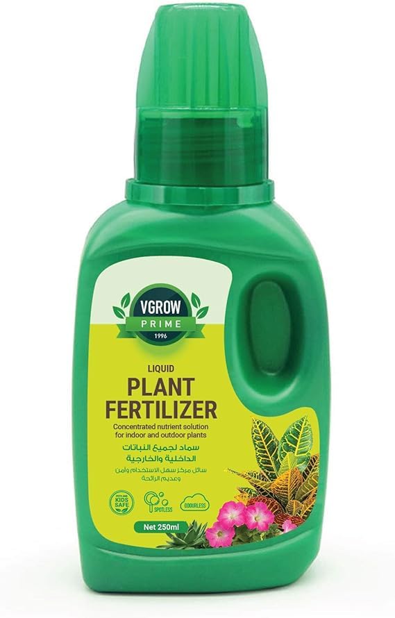 Plant Fertilizer, Liquid Nutrient Solution for all Types of Outdoor and Indoor Plants - Concentrate 250ml