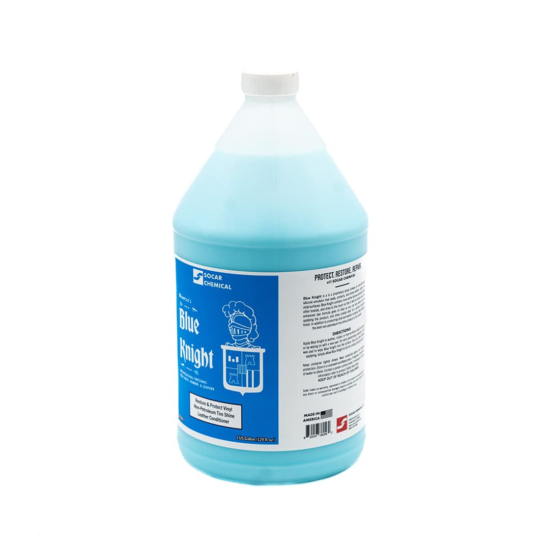 Socar Chemical Blue Knight Tire Shine & Interior Dressing 128 fl. oz. (1 US Gallon)