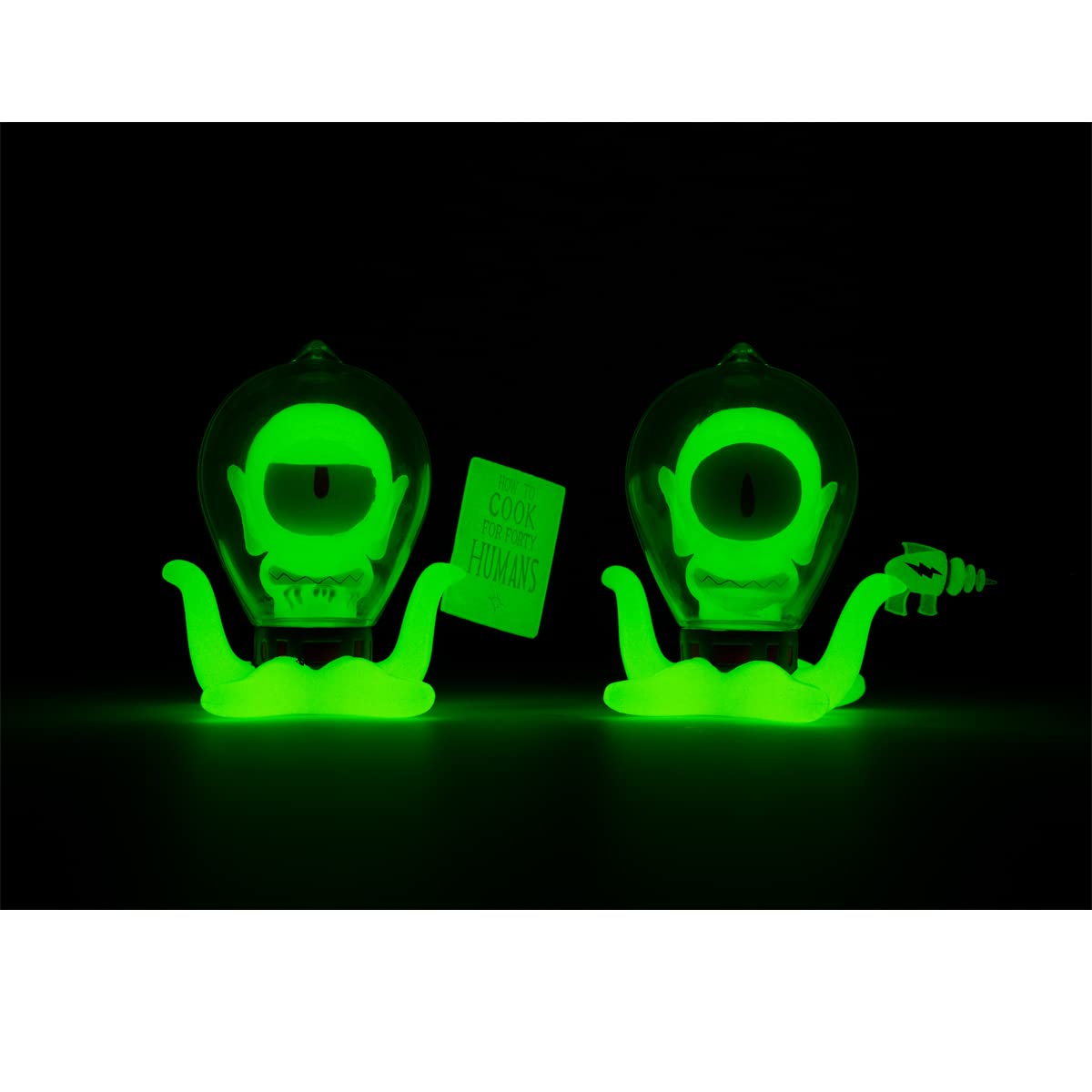 The Simpsons Kang and Kodos 3" Mini Figure Set Glows in The Dark