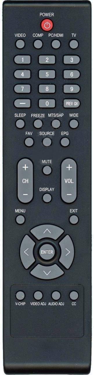 VR6 Remote Control Replacement for Vizio TV VS370 VS370E