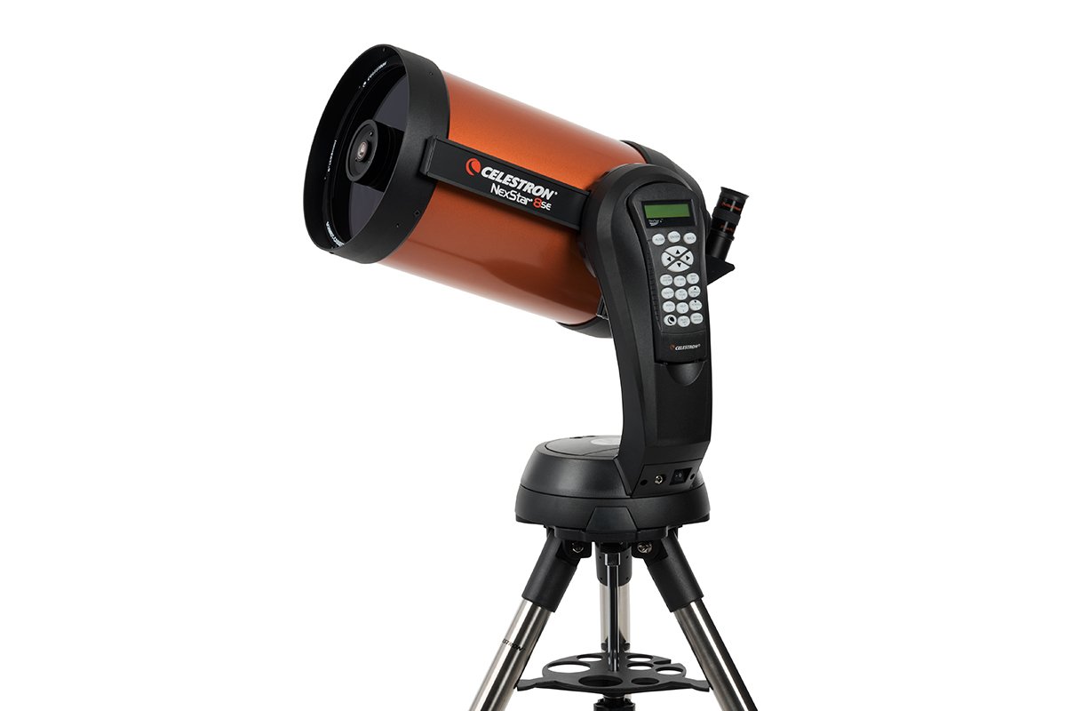 Celestron11069 NexStar 8SE Computerised Schmidt-Cassegrain Telescope with Fully Automated Mount, SkyAlign Technology and XLT Coating, Black/Orange